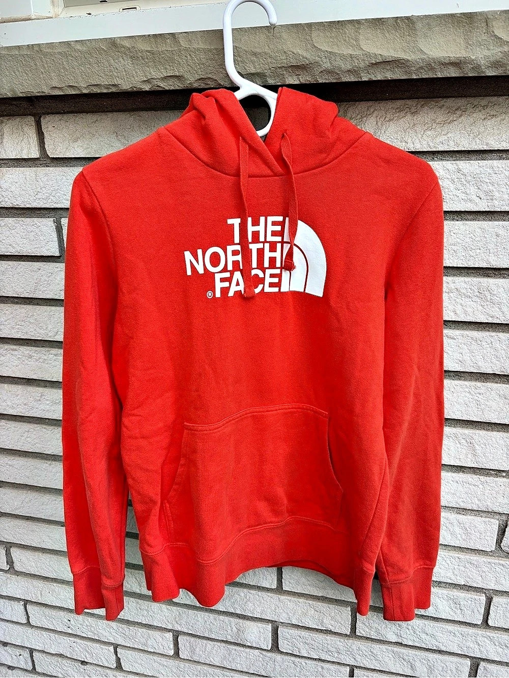 The North Face Half Dome Pullover Hoodie Orange S | Womens Logo Sweatshirt